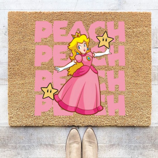 Discover Princess Peach Coir Doormats,Princess Peach Love Heart Coir Doormats