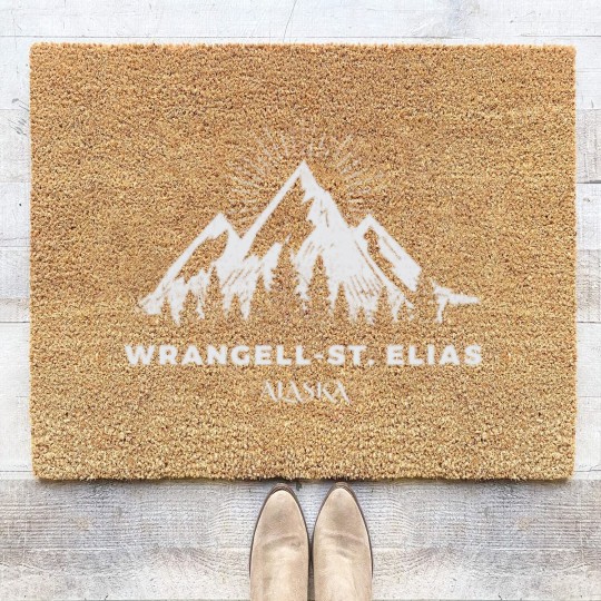 Discover Wrangell-St. Elias National Park Coir Doormats