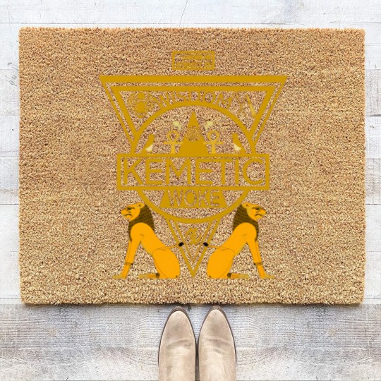 Discover Kemetic Spirituality Ancient Egyptian Art Coir Doormats