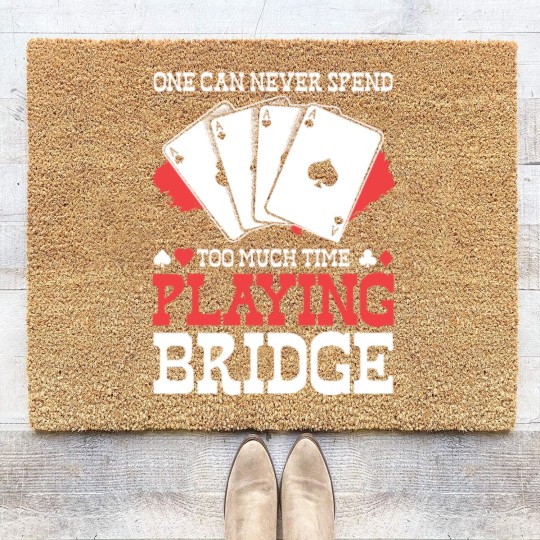 Discover Poker Cards Bridge Gambling Coir Doormats