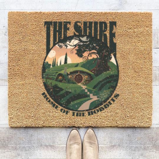 Discover The Shire LOTR Coir Doormats | Distressed Fantasy Merch Tolkien Aragorn