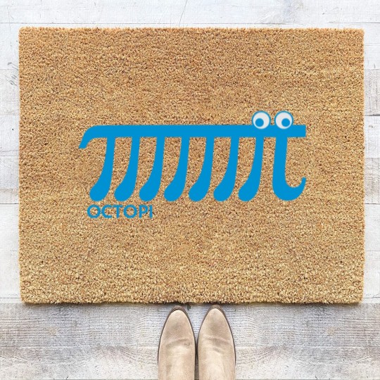 Discover Pi, Math, Mathematics, Octopi, Number, Octopus Coir Doormats