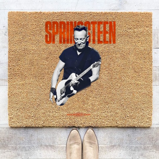 Discover Springsteen and the E Street Band 2023 World Tour Guitar Coir Doormats - Vintage Springsteen World Tour 23 Coir Doormats
