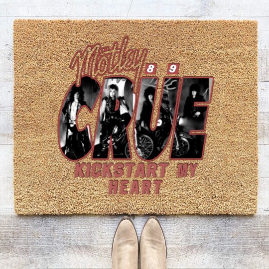 Discover Motley Crue Kickstart my Heart Coir Doormats Vintage 89