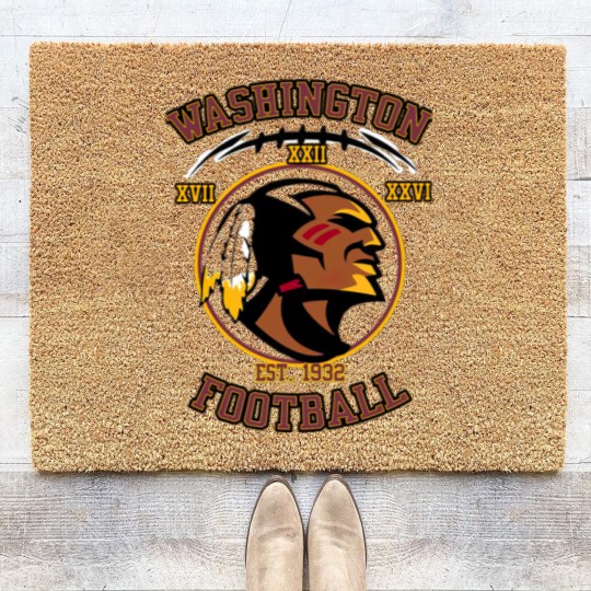 Discover Washington Football Red Classic Coir Doormats Coir Doormats