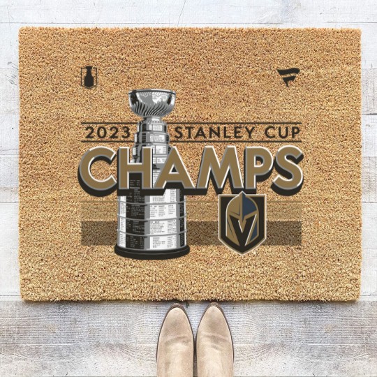 Discover Las Vegas hockey team Fanatics 2023 Golden Knights Coir Doormats Gift For Fans