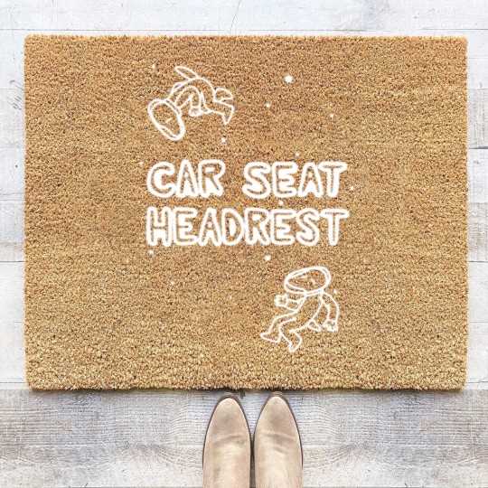 Discover Car Seat Headrest Coir Doormats