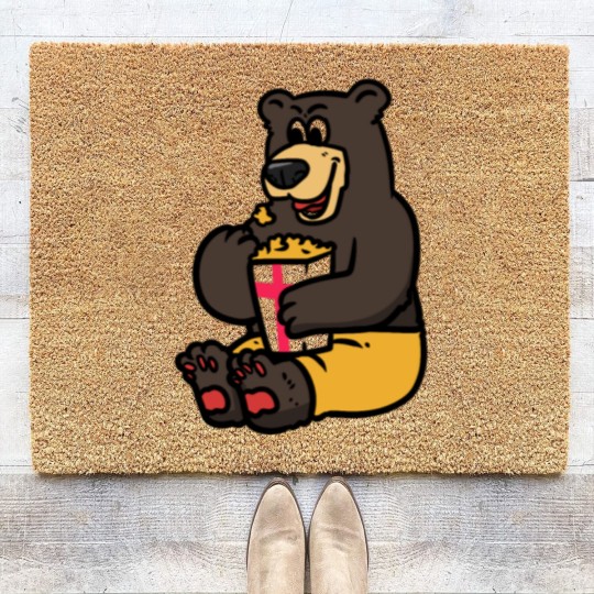 Discover Swiss Bear and Popcorn Coir Doormats