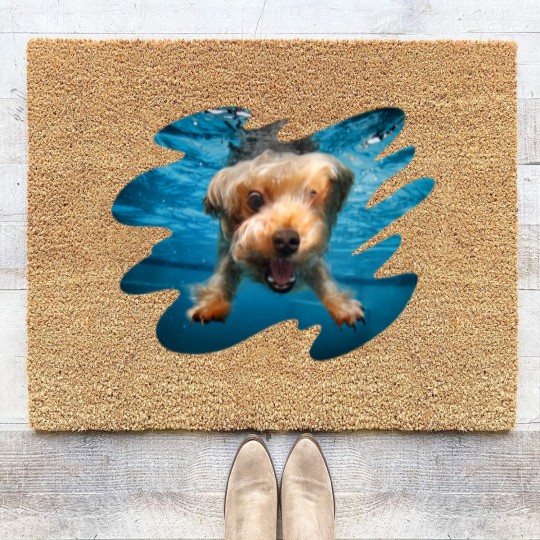 Discover Underwater Dogs Brady by Seth Casteel Coir Doormats