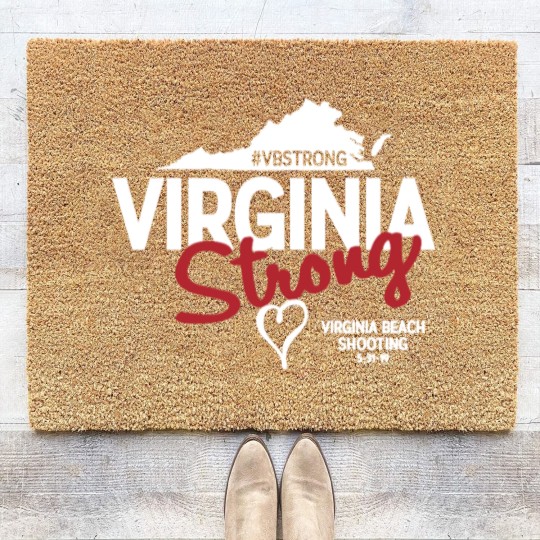 Discover Virginia Beach Strong Coir Doormats