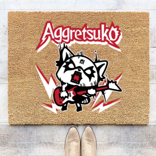 Discover Aggretsuko Rocker Rage Coir Doormats Coir Doormats Coir Doormats