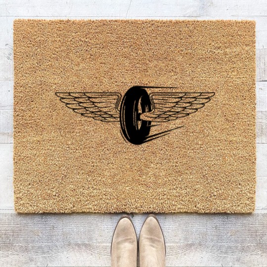 Discover wheel wings Coir Doormats