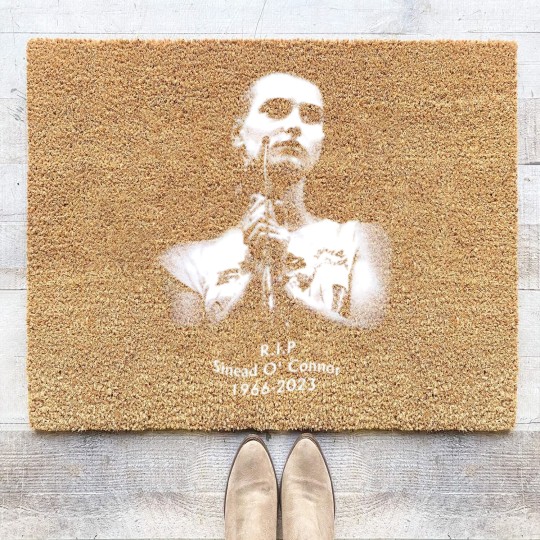 Discover Vintage Sinead O'Connor R.I.P Coir Doormats
