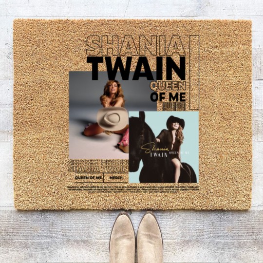 Discover Shania Twain Coir Doormats, Queen Of Me Tour 2023 Coir Doormats, Country Music Singer Coir Doormats