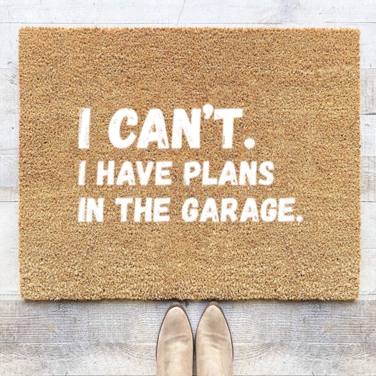 Discover Mens I Cant I Have Plans In The Garage Car Mechani Coir Doormats