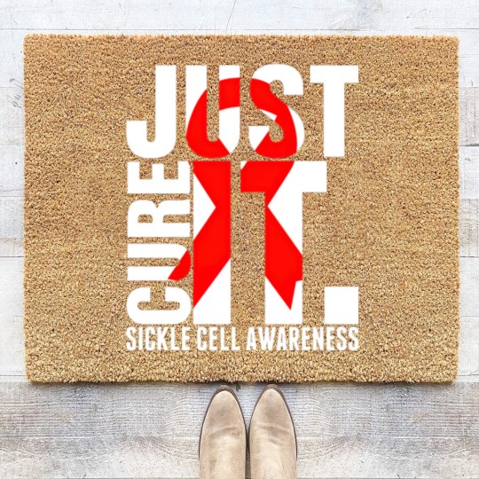 Discover Just Cure It Sickle Cell Awareness Coir Doormats Coir Doormats