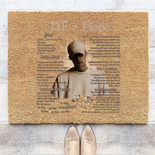 Discover NF Hope Rap Coir Doormats, NF Hope Vintage Retro 90s Graphic Coir Doormats