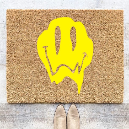 Discover Melting Acid Smiley Face Coir Doormats