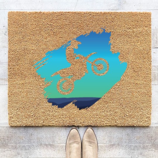 Discover Motocross Dirt Bike Coir Doormats