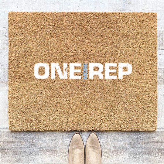 Discover One more Rep - Bodybuilding - Muscle - Bodybuilder Coir Doormats