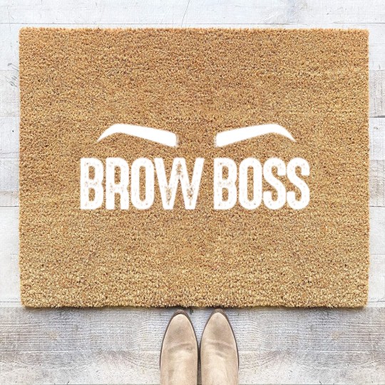 Discover Brow Boss, Eyebrow Coir Doormats