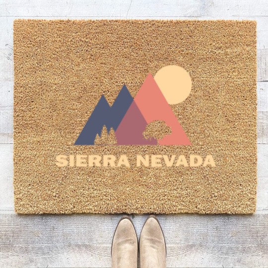Discover sierra nevada mountains Coir Doormats