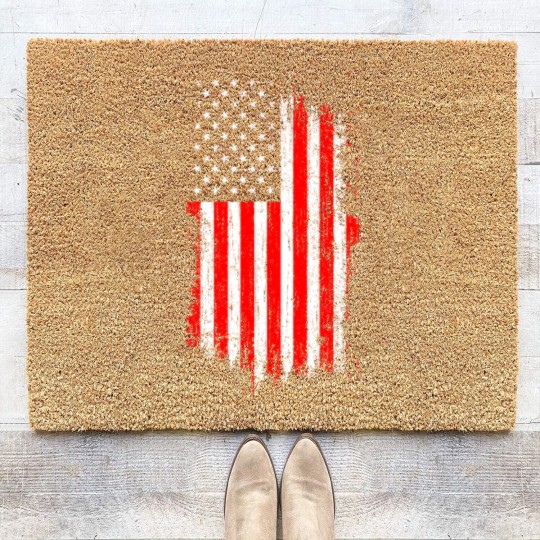Discover American flag Coir Doormats