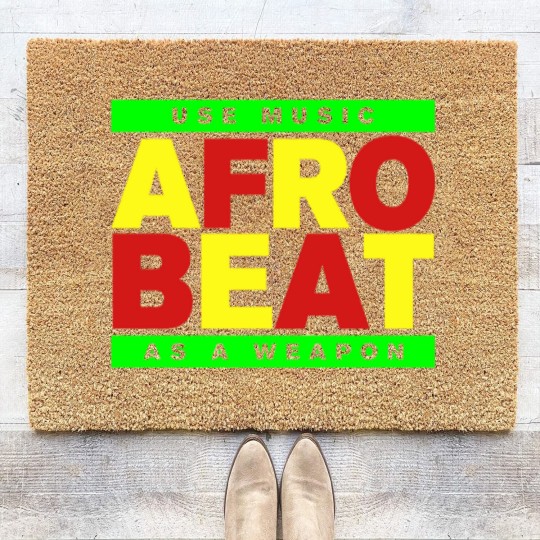 Discover AFROBEAT _ USE MUSIC AS A WEAPON Coir Doormats