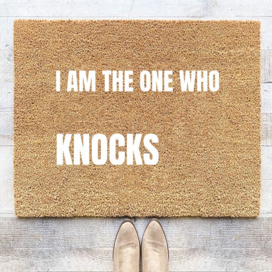 Discover Breaking Bad - Walter White I am the one who knocks Coir Doormats