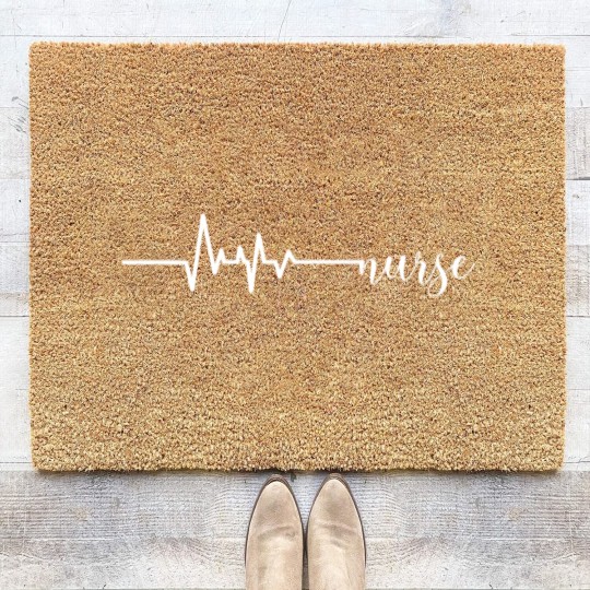 Discover Nurse, Cute Nurse Gift, Nursing, Nursing School Coir Doormats