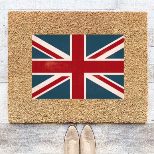 Discover VINTAGE UNION JACK BRITISH FLAG Coir Doormats