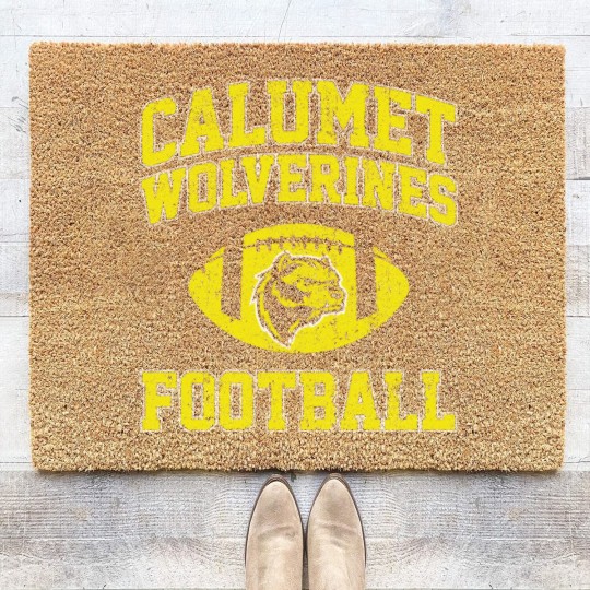 Discover Calumet Wolverines Football - Red Dawn - Coir Doormats