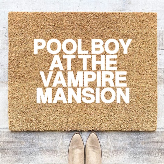 Discover Pool Boy At The Vampire Mansion Coir Doormats ,Gerard Way Coir Doormats, Mcr Gerard Way Coir Doormats