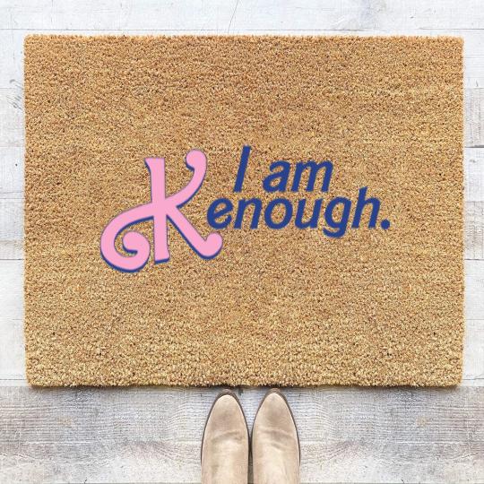 Discover i am kenough Coir Doormats, i am kenough Coir Doormats, I am kenough Coir Doormats, tie dye Ken Coir Doormats, Kenough Coir Doormats, barbi Coir Doormats, barbi movie, I am enough Coir Doormats