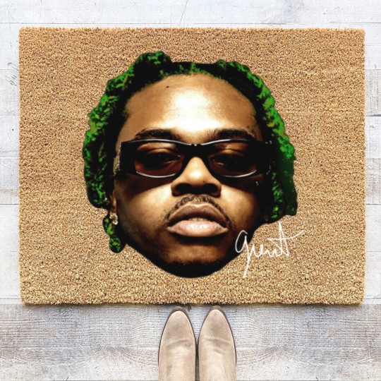 Discover GUNNA Coir Doormats, Rare Hip Hop Graphic Print, Rap Coir Doormats