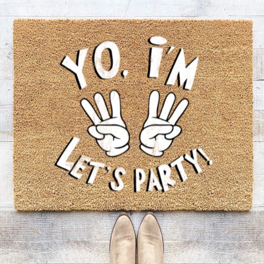 Discover Yo, I'M Six. Let'S Party! 6 Birthday Boy Coir Doormats