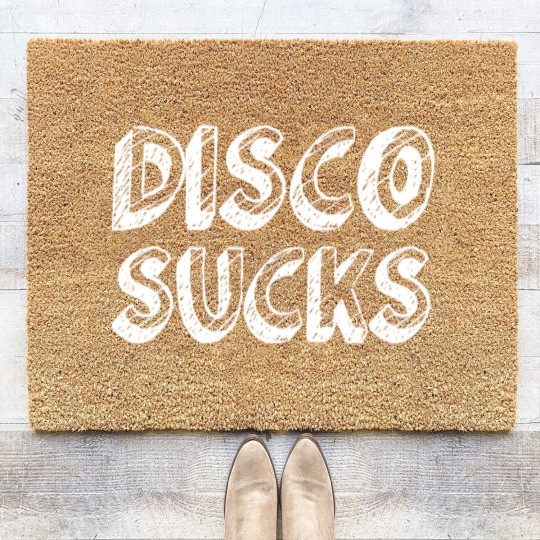 Discover Disco Sucks Coir Doormats
