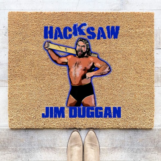 Discover hacksaw jim duggan Coir Doormats  wrestling 80s Coir Doormats