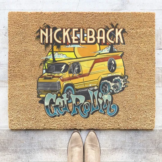 Discover Vintage Nickleback Band Coir Doormats, Nickelback Coir Doormats
