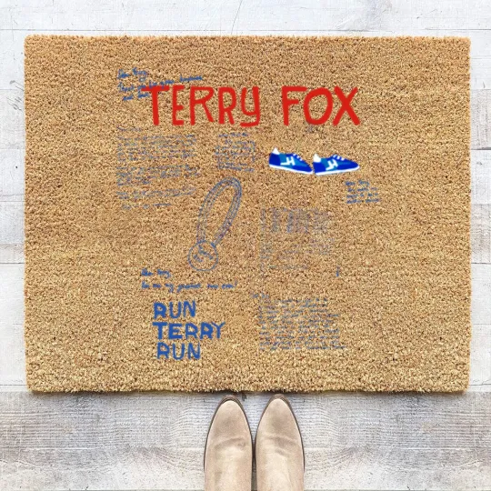 Discover Ryan Reynolds Terry Fox Coir Doormats for men women, Terry Fox Run Coir Doormats