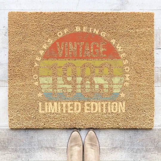 Discover Vintage 1983  40 Year Old Gifts 40th Birthday Coir Doormats
