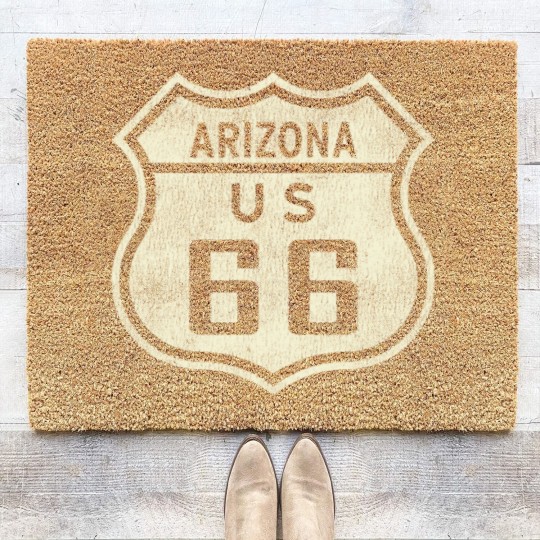 Discover Arizonna - Route 66 - Coir Doormats