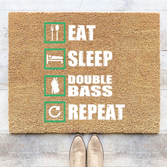 Discover Double Bass Gift Coir Doormats
