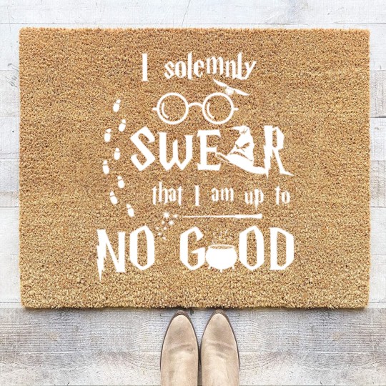 Discover Up To No Good Coir Doormats I solemnly Swear that I am up to NO GOOD