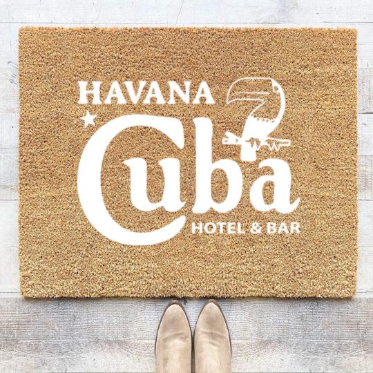 Discover Havana Cuba Coir Doormats