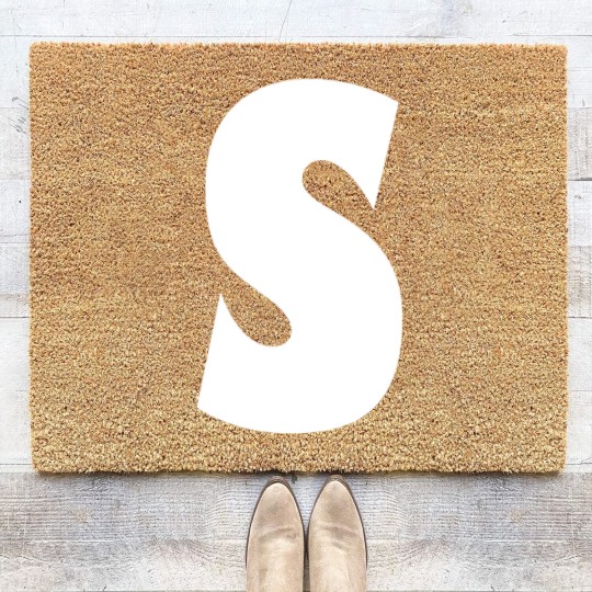 Discover Chipmunks "S" Simon Letter Print Halloween Costume Coir Doormats