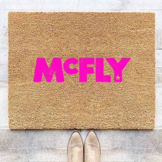 Discover McFly Logo pink Coir Doormats