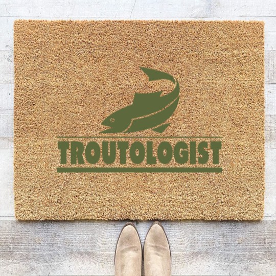 Discover Trout Fishing Coir Doormats