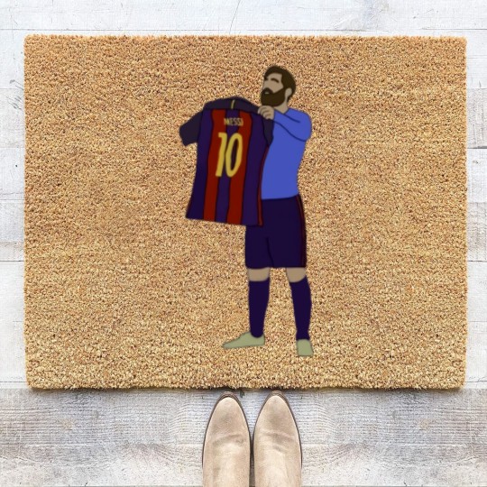 Discover Lionel Messi Barcelona FC Printed Coir Doormats
