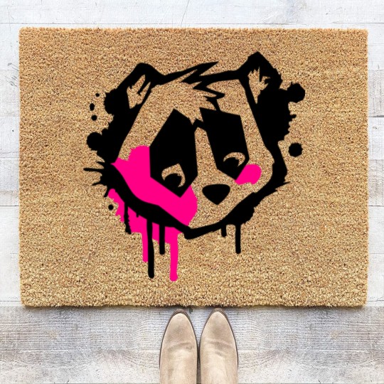 Discover Bear Head in graffiti style Coir Doormats
